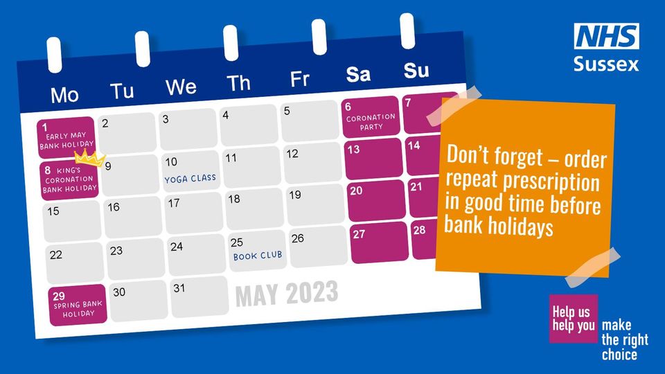 May Bank Holidays 2023 - Wellsbourne Healthcare Community Interest Company